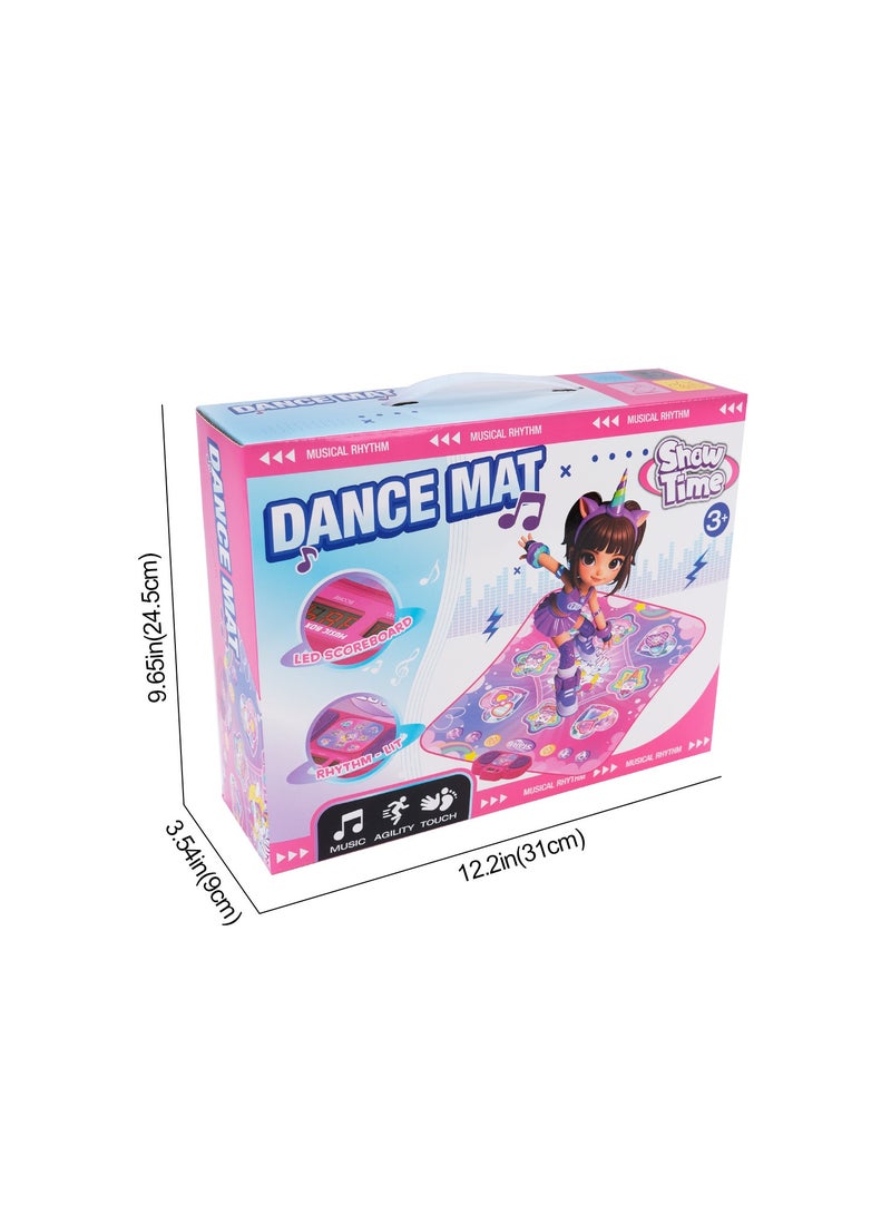 عام سجادة رقص فردية، بسجادة موسيقية للتعلم المبكر للأطفال مقاس 87×91 سم، وضع الذاكرة، تحدي التمرين، بسجادة سميكة مانعة للانزلاق، لعبة موسيقية تعمل بالقدم، أداة لياقة داخلية للتفاعل بين الوالدين والطفل. - Image 5